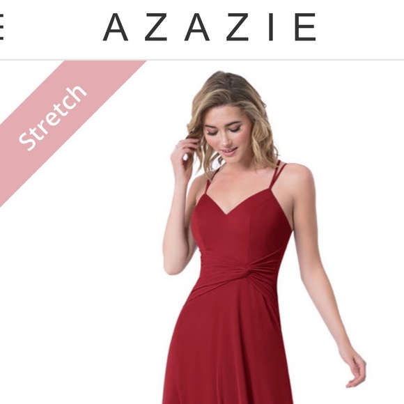 Floor length burgundy dress - Picture 7 of 9